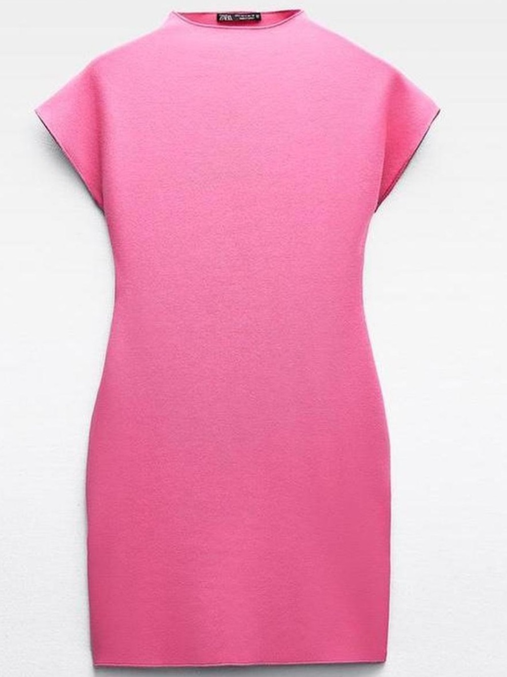 ZARA Pink Cap Sleeve Shift Dress